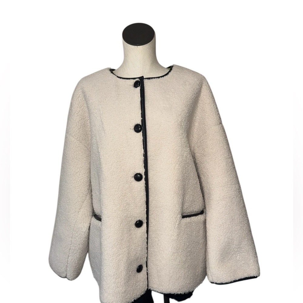 NWT 4TH & RECKLESS YANIS JACKET XXL Shearling Boxy Fit - Picture 5 of 9